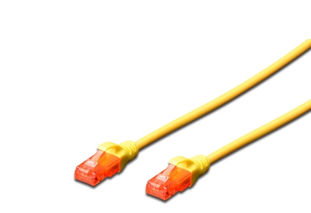 CAT 6 U-UTP patch cable, Cu, LSZH AWG 26/7, length 2 m, yellow
