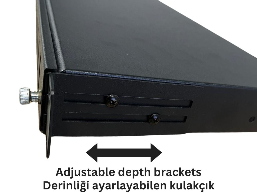 Fiber Optic Patch Panel 1U 24 Port FC Simplex D-Type Metal Sliding