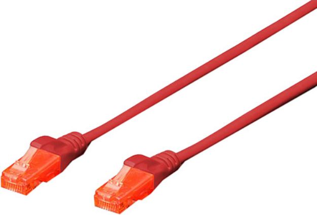 CAT6 U-UTP Ethernet Kablosu Kırmızı resmi