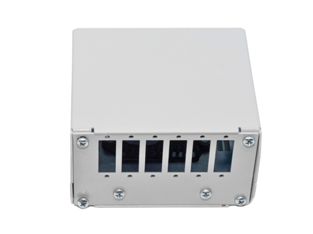 Fiber Optic Termination Box DIN Rail 6 Port SC Duplex Fiber4u Bilisim