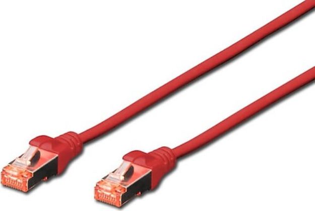 Picture of CAT6A S-FTP Ethernet Cable Red 0.5 Meters