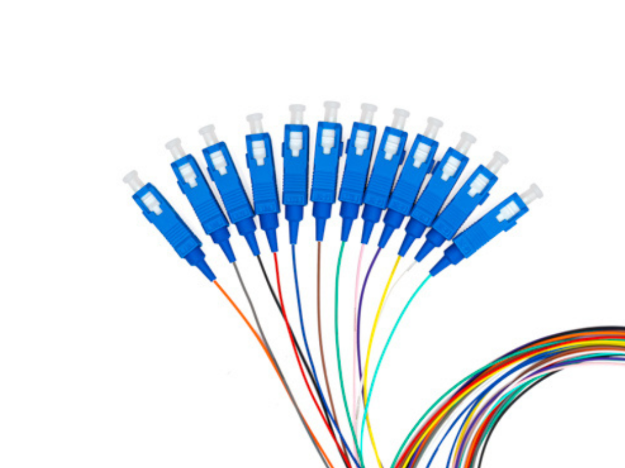 Picture of 12 Colored Fiber Optic Pigtail SC SM