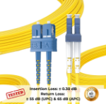 SC/UPC-LC/UPC SM Duplex PatchCord Test