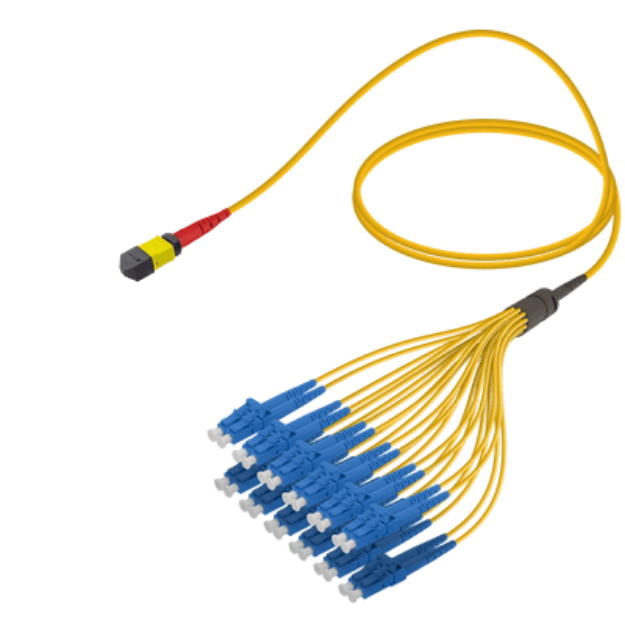 Picture of MPO Fiber Kablo Female-LC/UPC Base-24 SM 