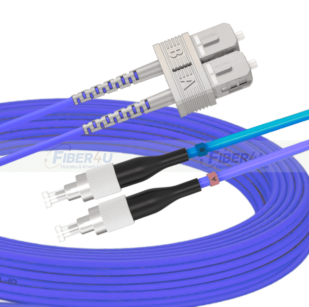 Zırhlı SC-FC OM1 MM Duplex PatchCord resmi