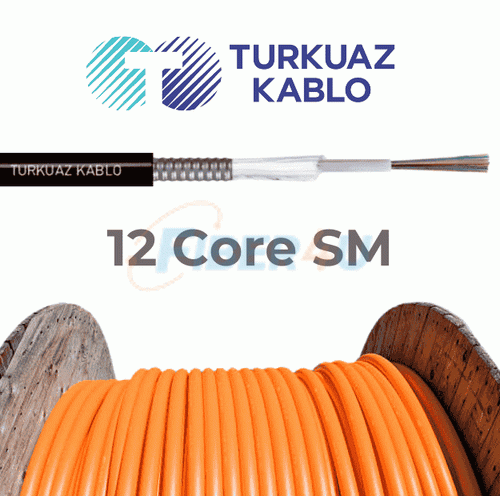 Picture of 12 Core Fiber Optik Kablo Single Mode 