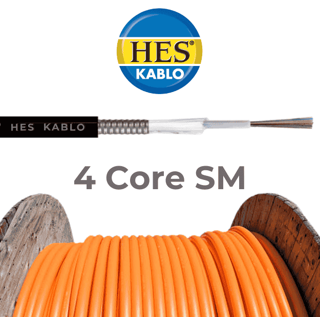 Picture of 4 Core Single Mode Fiber Optic Cable